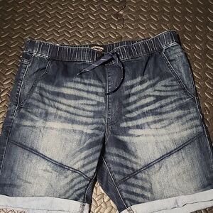 Signature by Levi Strauss Dark Blue Jean Shorts Size L